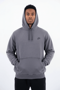 Vintage Nike Embroidered Logo Grey Pullover Hoodie product image 1