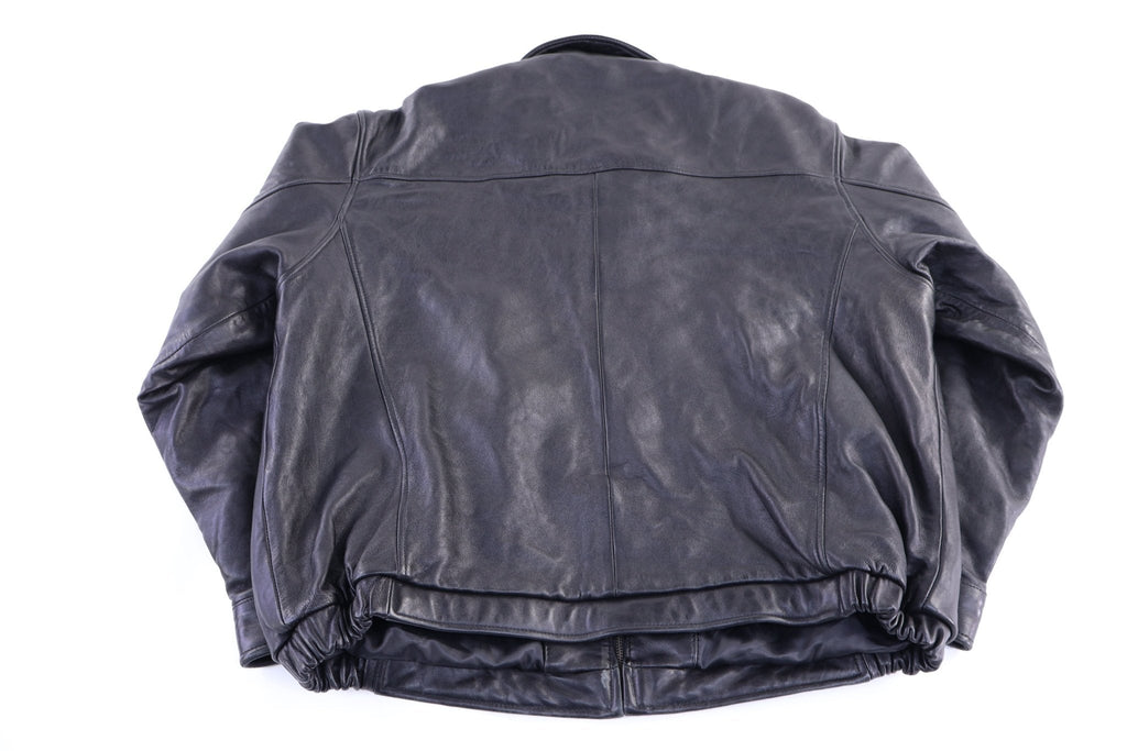 Vintage Partners Club Black Full Zip Leather Jacket product image 2