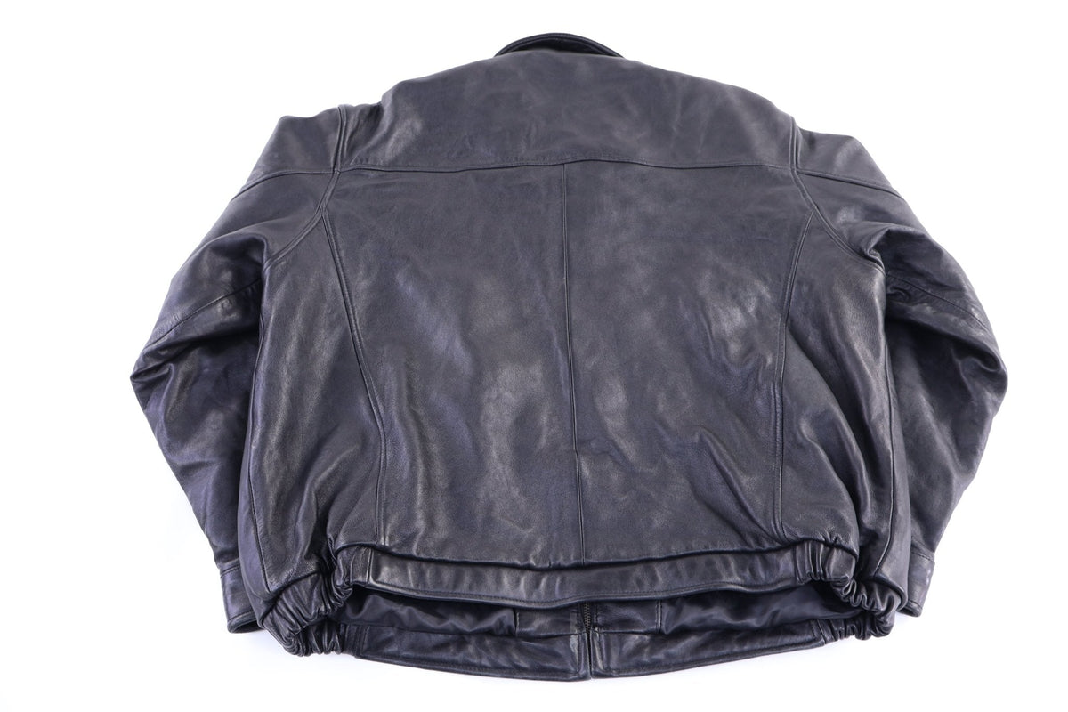 Vintage Partners Club Black Full Zip Leather Jacket product image 2
