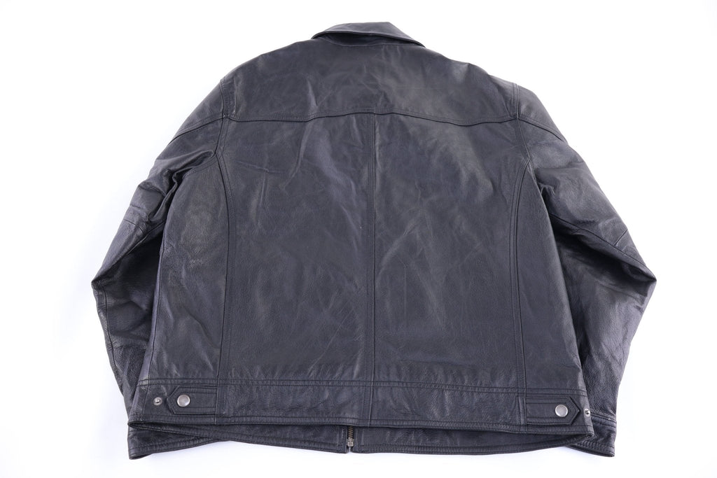 Vintage St. Johns Bay Black Full Zip Leather Jacket product image 2