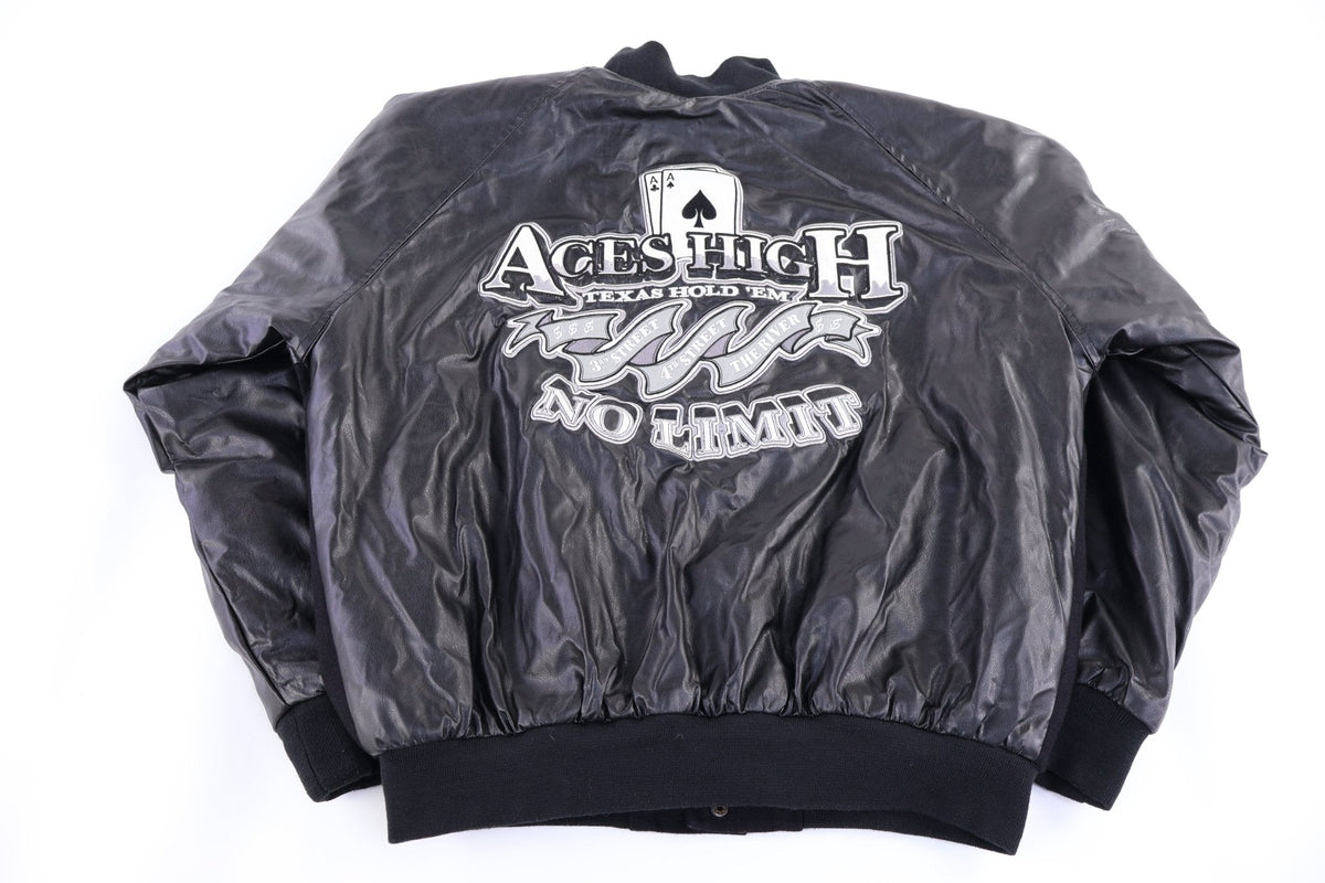 Vintage Texas Hold 'Em No Limit Bomber Jacket product image 1
