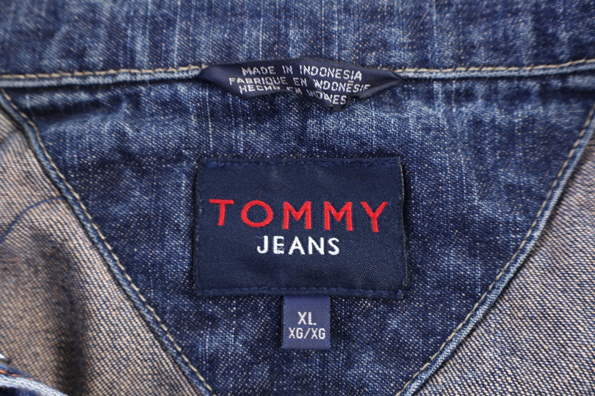 Vintage Tommy Hilfiger Dark Wash Denim Jacket product image 4