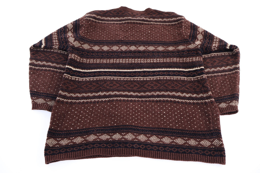 Vintage W Casuals Multipatterned Knit Sweater
