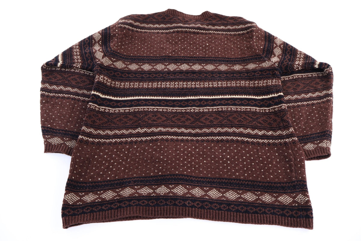 Vintage W Casuals Multipatterned Knit Sweater