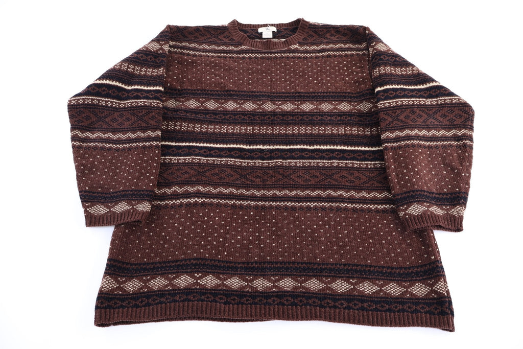Vintage W Casuals Multipatterned Knit Sweater
