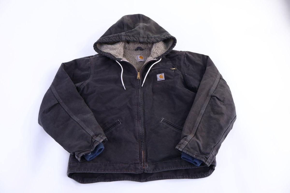 Women's Carhartt Logo Patch Black Full Zip Jacket product image 2