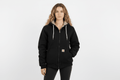 Women's Carhartt Logo Patch Black Full Zip Jacket product image 1