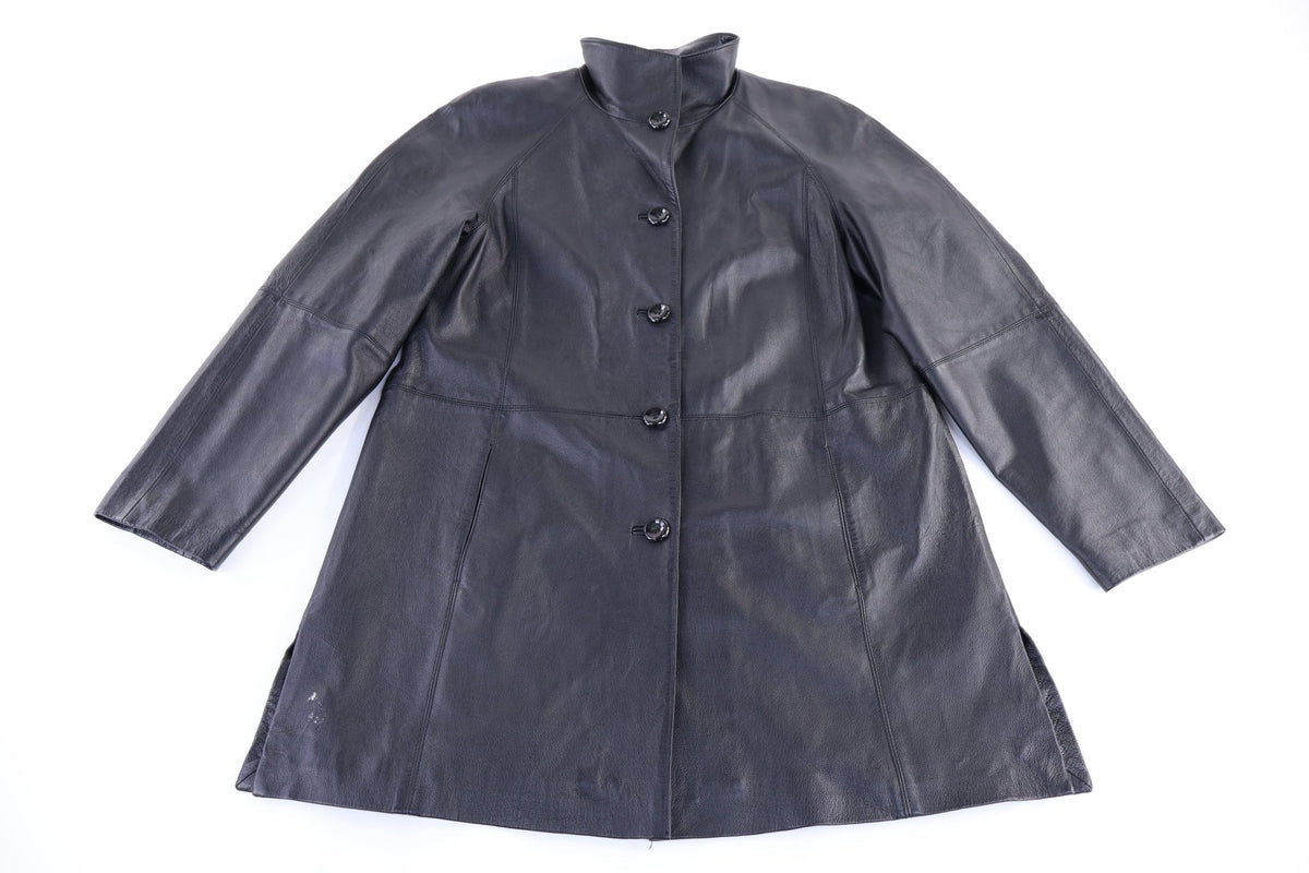 Women's East 5th Black Leather Coat product image 1