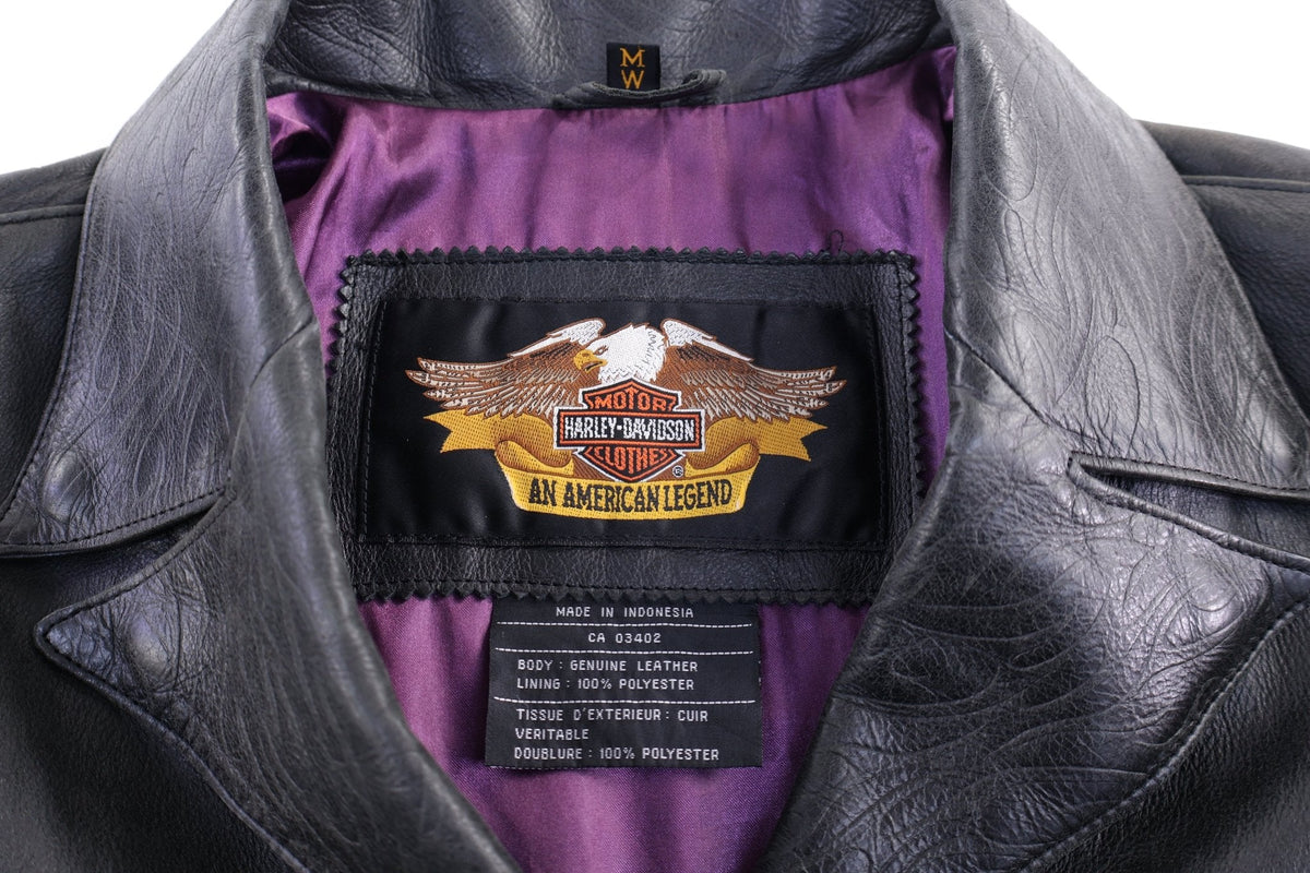 Women's Harley Davidson Motorcycles Black Leather Jacket product image 4
