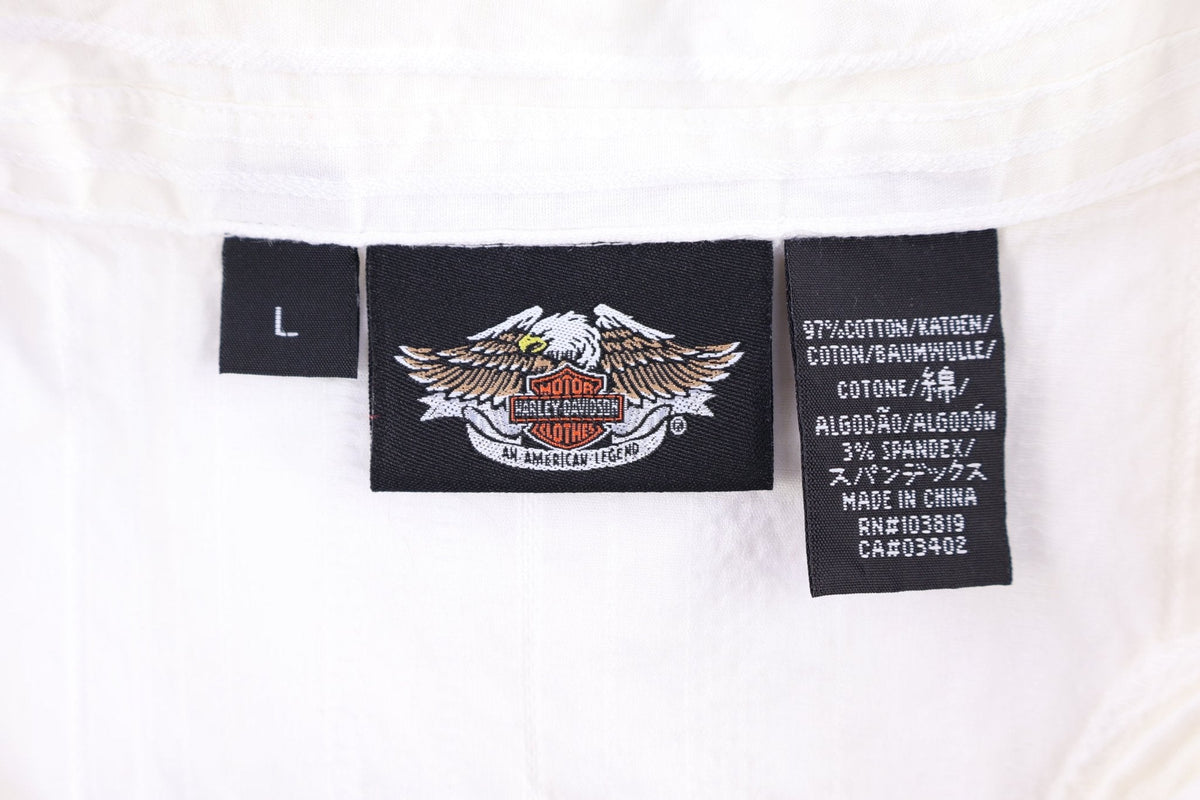 Women's Harley Davidson Motorcycles Button Down