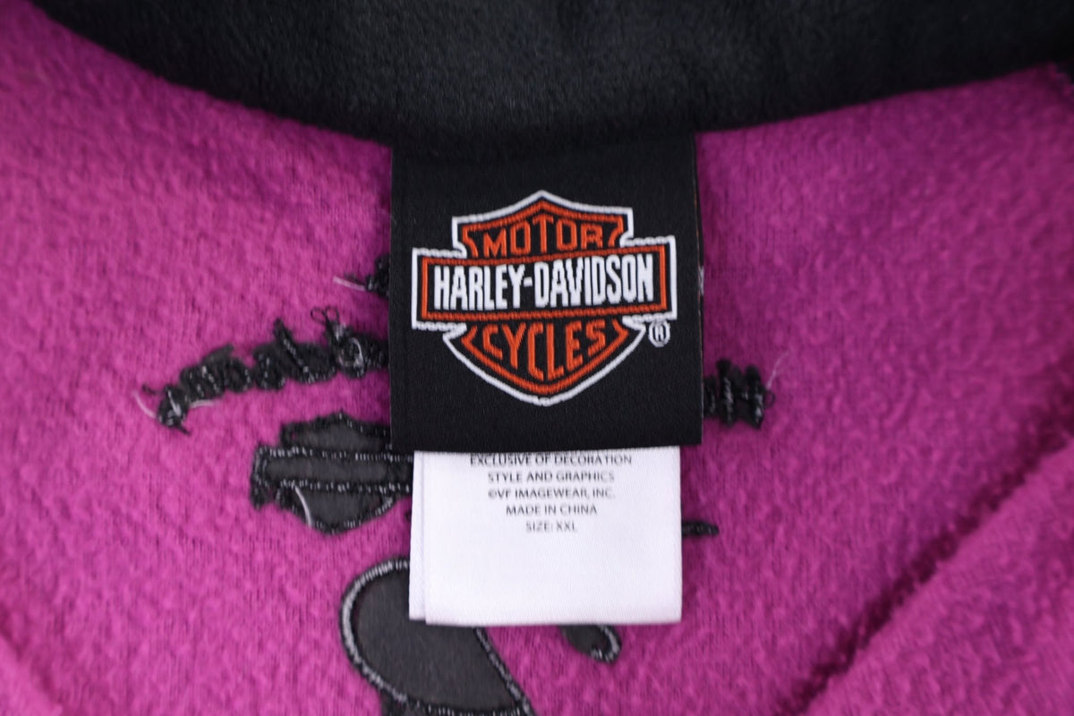 Women's Harley Davidson Motorcycles Full Zip Fleece Sweater