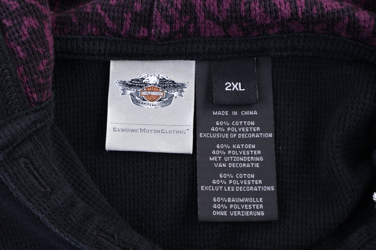 Women's Harley Davidson Motorcycles Henley LS T-shirt product image 3