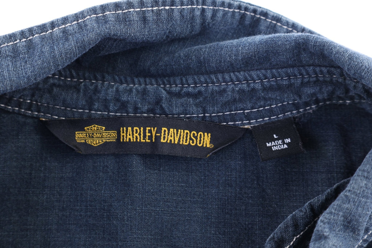 Women's Harley Davidson Motorcycles LS Button Down