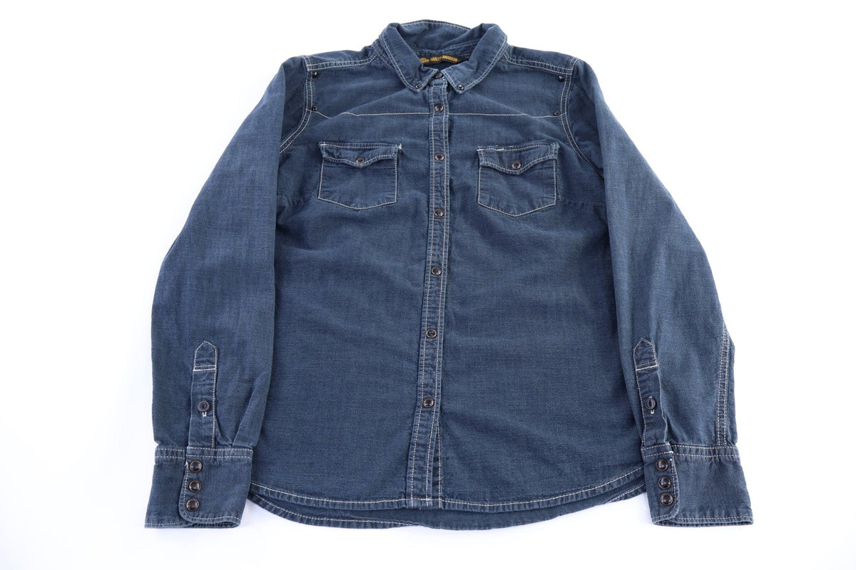 Women's Harley Davidson Motorcycles LS Button Down