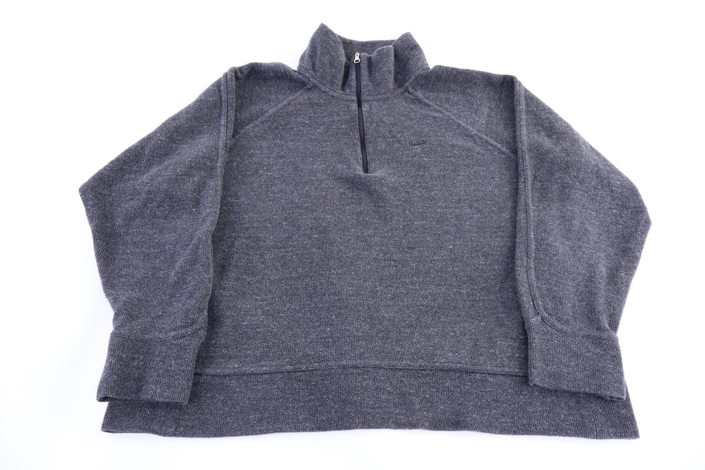 Women's Nike Embroidered Logo Quarter Zip Sweater