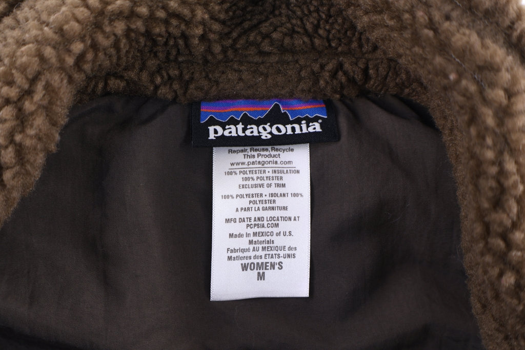 Women's Patagonia Brown Sherpa Full Zip Vest