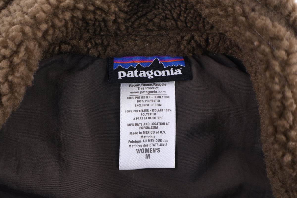 Women's Patagonia Brown Sherpa Full Zip Vest