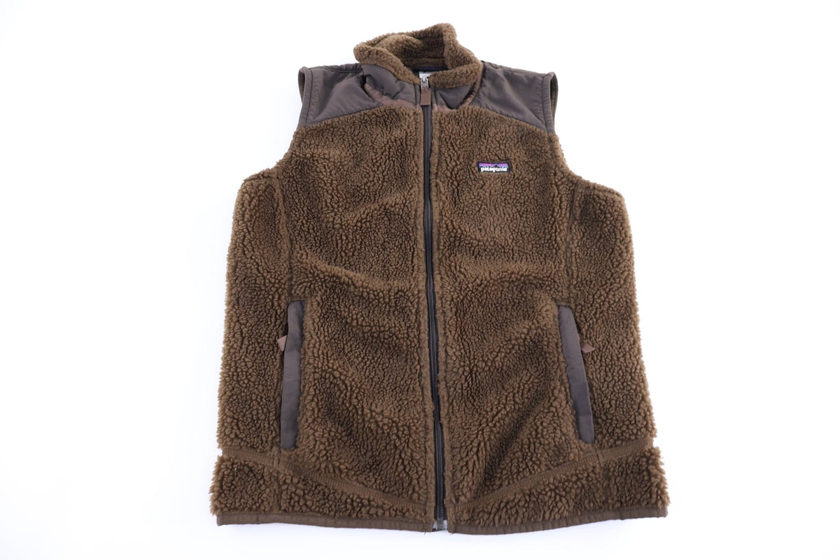 Women's Patagonia Brown Sherpa Full Zip Vest