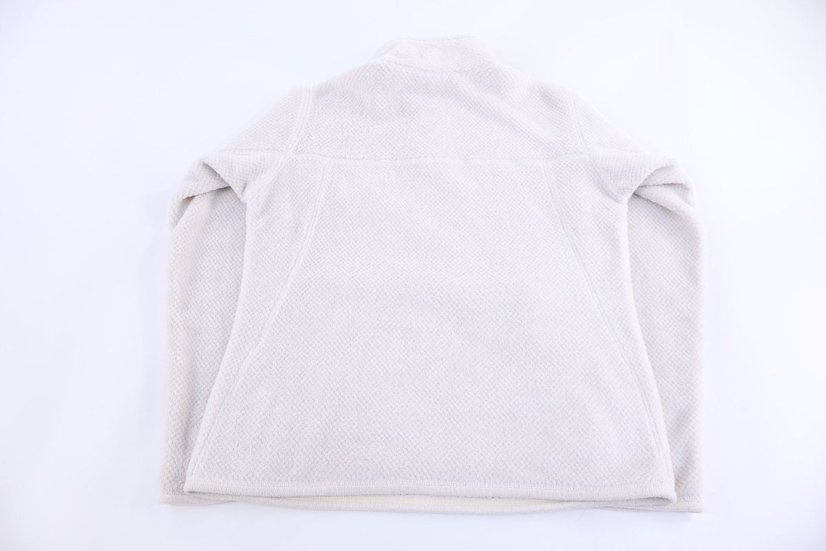 Women's Patagonia Logo Patch White Pullover Sweater