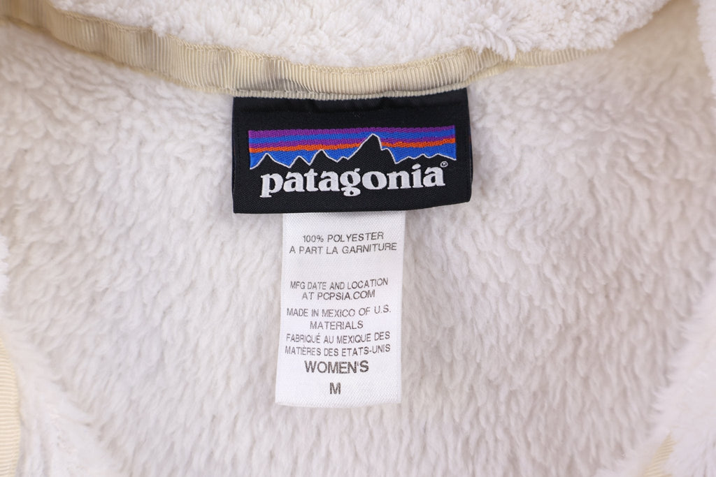 Women's Patagonia Logo Patch White Pullover Sweater