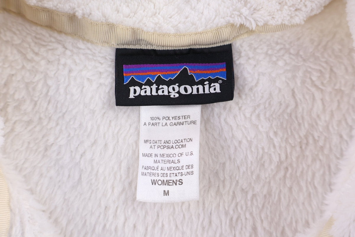 Women's Patagonia Logo Patch White Pullover Sweater