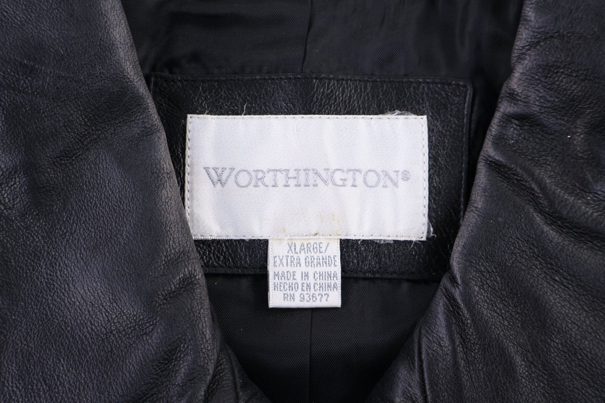 Women's Worthington Black Leather Jacket product image 3