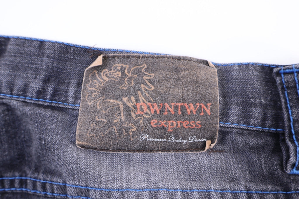 Y2K Downtown Express Dark Wash Denim Shorts product image 3