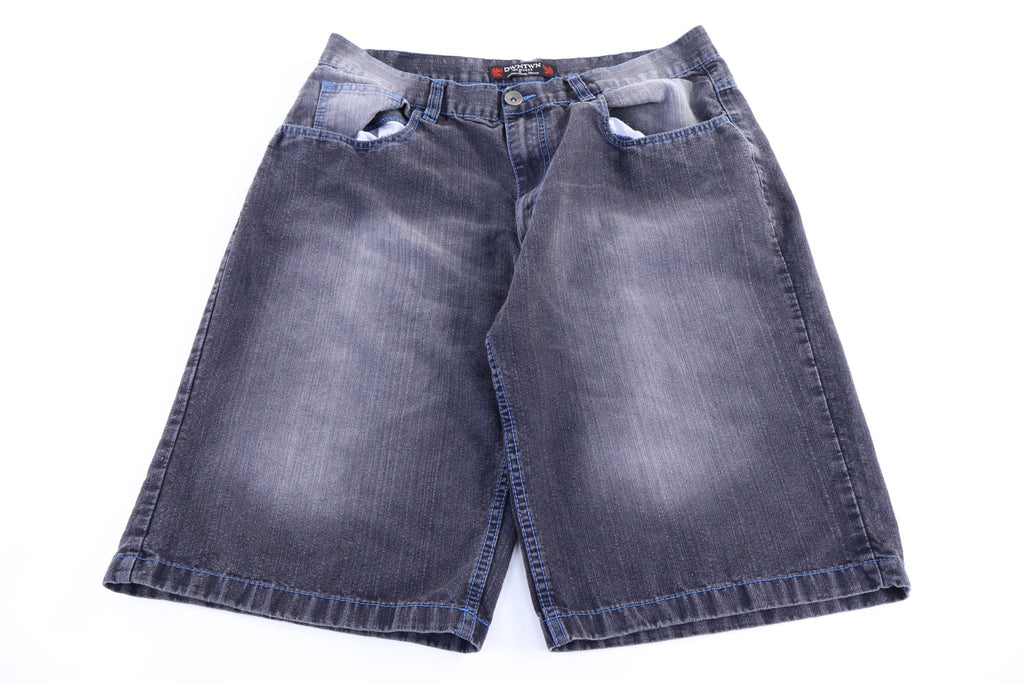 Y2K Downtown Express Dark Wash Denim Shorts product image 1