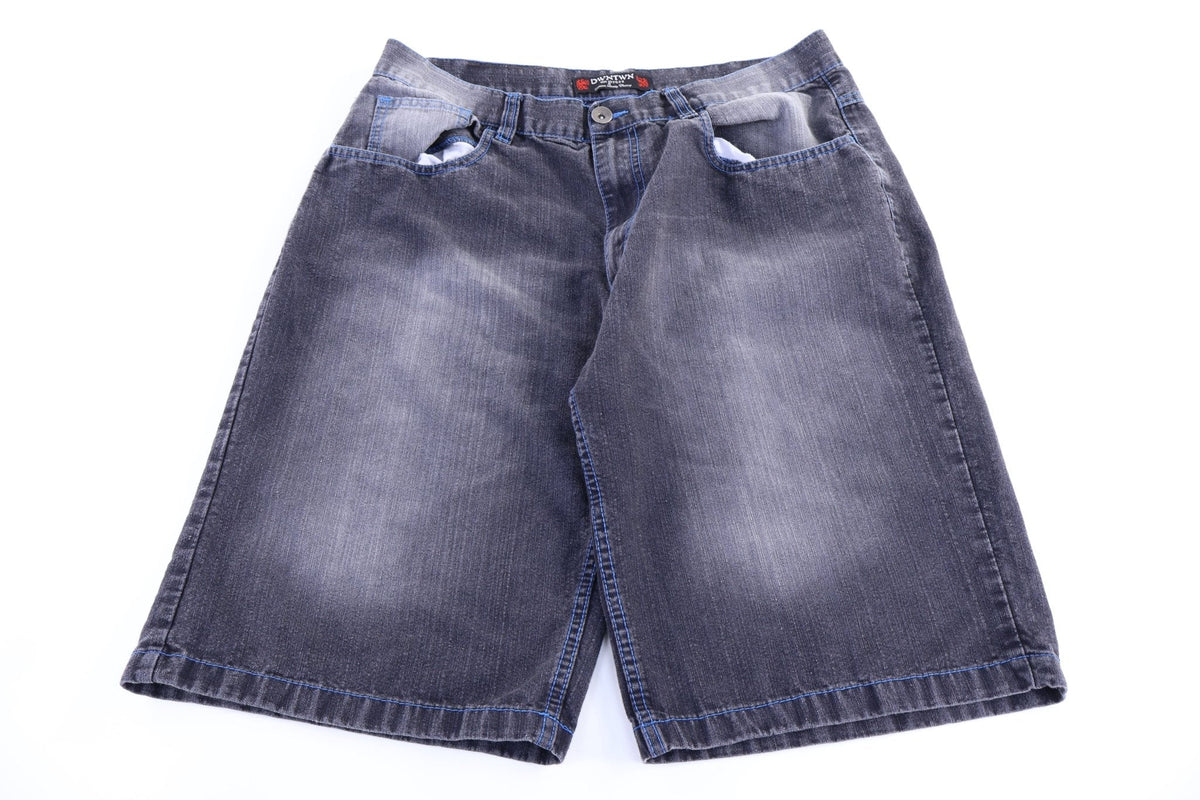 Y2K Downtown Express Dark Wash Denim Shorts product image 1