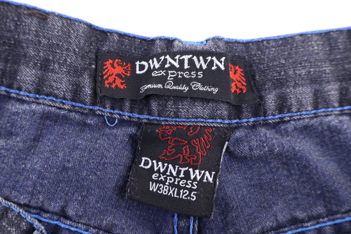 Y2K Downtown Express Dark Wash Denim Shorts product image 4