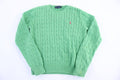 Youth Polo Ralph Lauren Embroidered Logo Green Knit Sweater