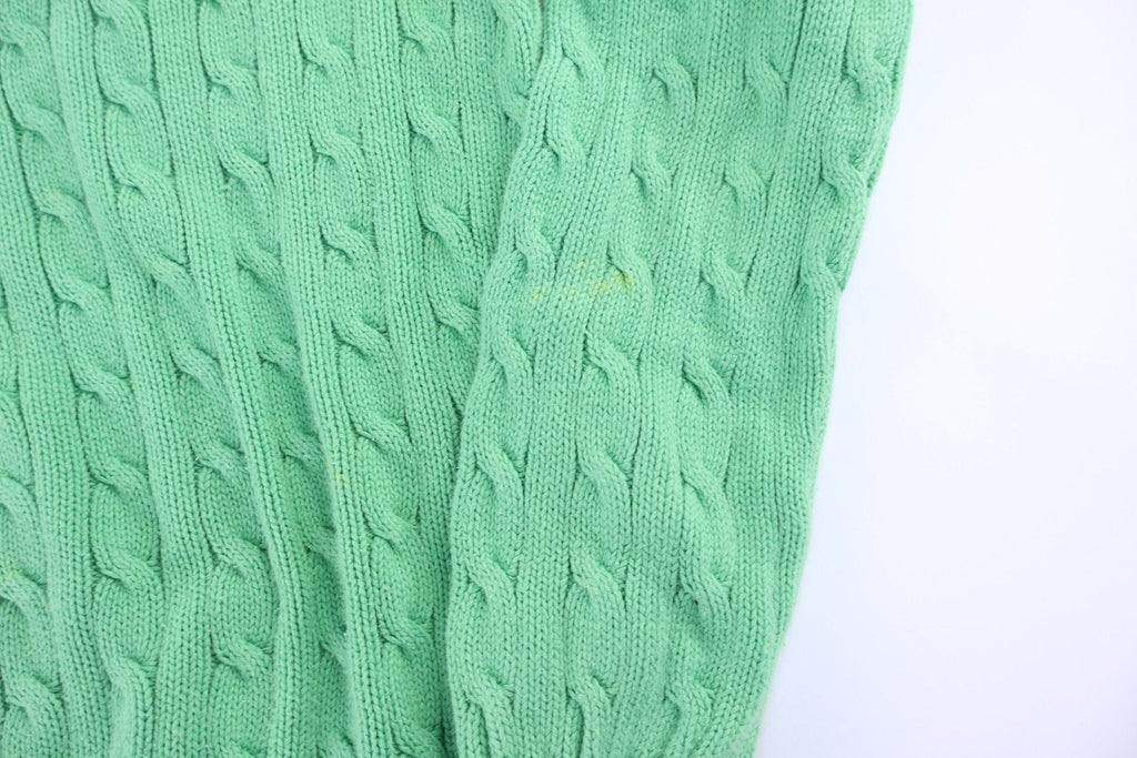 Youth Polo Ralph Lauren Embroidered Logo Green Knit Sweater